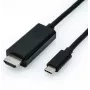 Video kabeļa adapteris USB Type-C HDMI melns ROLINE 11.04.5840 1 m