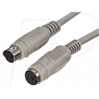 S/CONN 78106-2 PS/2 kabelis 1,8 m 6-pin Mini-DIN balts