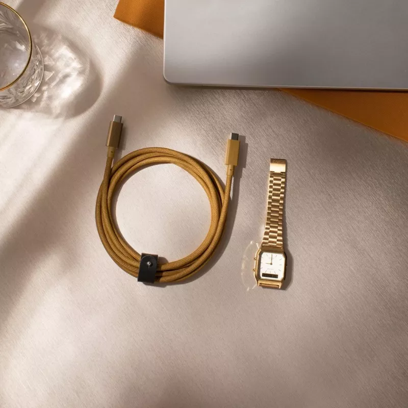 Kabelis USB-C uz USB-C Native Union Belt kabelis Pro 240W, 2,4 m, USB 2.0, 0,48 Gbit/s, zaļš