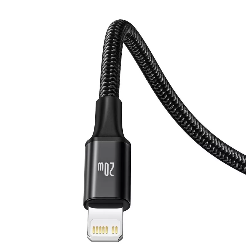 Baseus Rapid 3-in-1 USB kabelis 1,5 m USB A USB C/Micro USB A/Lightning Melns