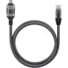 Techly ICOC U3C-RJ45-010 tīkla kabelis sudraba, melns 1 m Cat6 F/UTP (FTP)