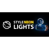 Dekoratīvā neona gaisma MANTA SNL90MT Style Neon Lights — Astronauts uz raķetes motīvs