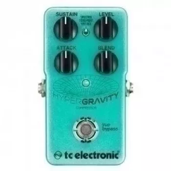 Kompresora pedālis TC Electronic HyperGravity Compressor True Bypass kompakta konstrukcija