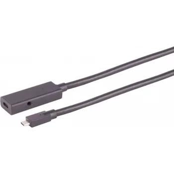 USB kabelis S/CONN 13-49405 USB 3.2 Gen 2 4 m USB C Melns