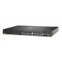 Hewlett Packard Enterprise HPE Aruba Networking CX 6200F 24G 4SFP+ komutators - maks. sakraušanas attālums 10 km - L3 - pārvaldīts - 24 x 10/100/1000 + 4 x 100/1000/10G SFP+ - priekša a