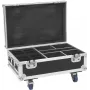 Flightcase Roadinger 31005163 4x AKKU IP UP-4 Plus HCL Spot WDMX ar uzlādes funkciju