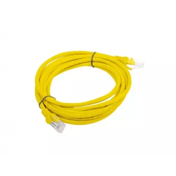 Tīkla ielāpa kabelis LANBERG PCU5-20CC-0300-Y Cat5e U/UTP RJ-45 3 m Dzeltens