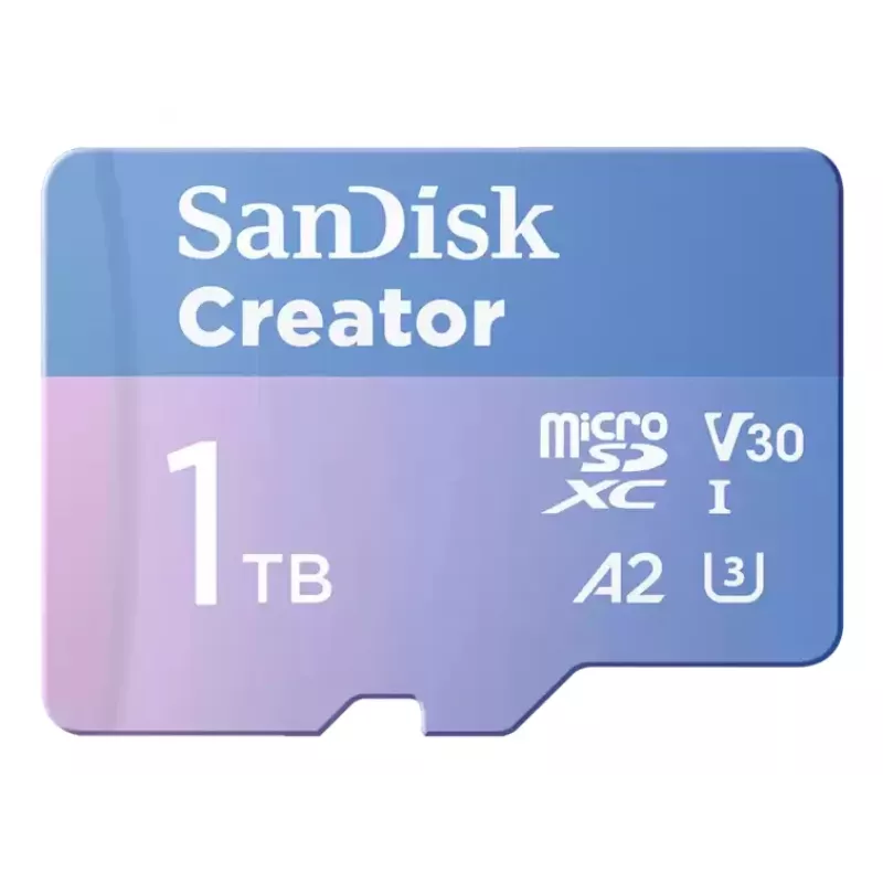 SanDisk Creator MicroSD atmiņas karte 1TB ar augstu pārsūtīšanas ātrumu līdz 190 MB/s