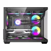 Datorkorpuss DarkFlash B275 PRO (melns) ar 6 iekļautiem dzesēšanas ventilatoriem