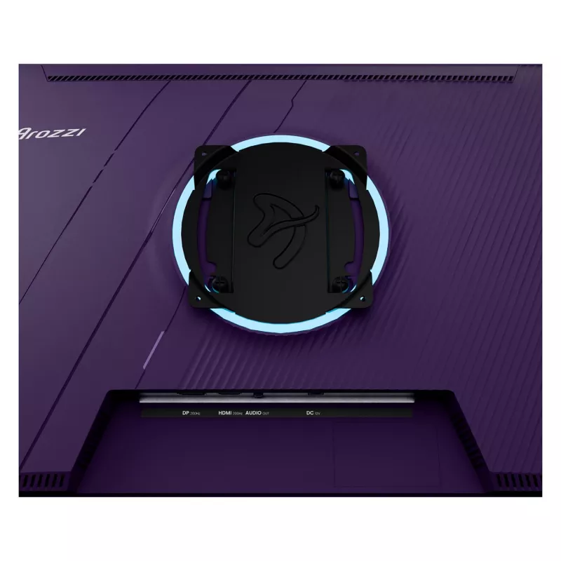 Monitor Arozzi Nova 24 collas (60,5 cm) Full HD 1920×1080 LED 1 ms 16:9 178° VESA purpursarkans ar skaļruņiem