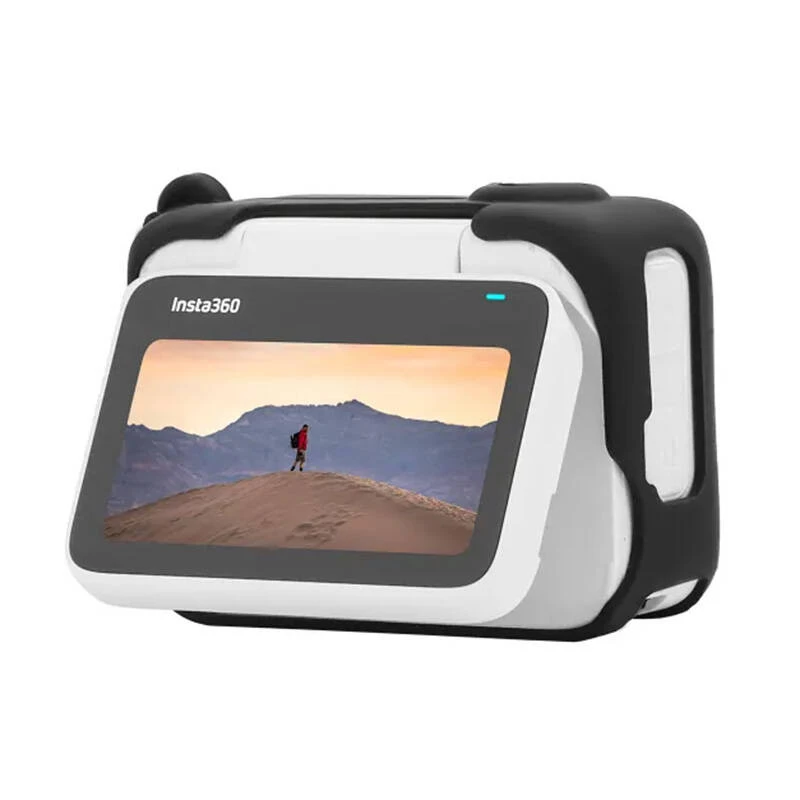 Sunnylife aizsargmacis Insta360 GO 3, melns, ar uzlīmēm — ciets pārnēsāšanas futrālis darbības kamerai un piederumiem