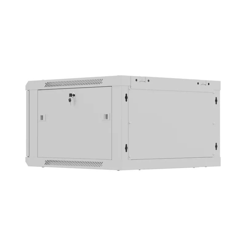 Rack skapis 19 inch 6U 600x600 pelēks perforēts
