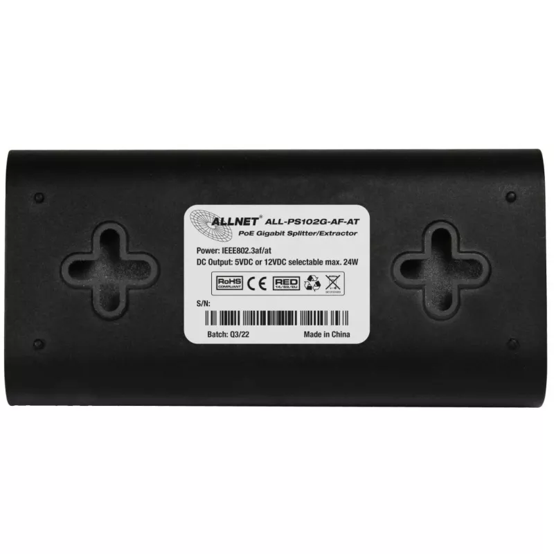 PoE sadalītājs ALLNET ALL-PS102G-AF-AT Gigabit 24W