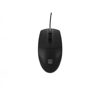 Vadu biroja pele NATEC Ruff Plus USB Type-A, labajai rokai, 1200 DPI, 3 pogas, melna