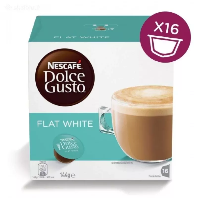 Nescafe Dolce Gusto Flat White kafija, 16 kapsulas