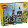 Konstruktors LEGO Creator 3-in-1 Viduslaiku bruņinieku pils komplekts 31168 — 1371 detaļas, 6 minifigūras, vecumam 9+