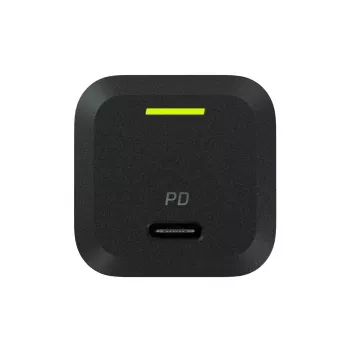 Mobilo ierīču lādētājs zaļa Cell CHARGC06, USB-C 33 W, Quick Charge 3.0, maiņstrāvas ieeja 100–240 V, melns