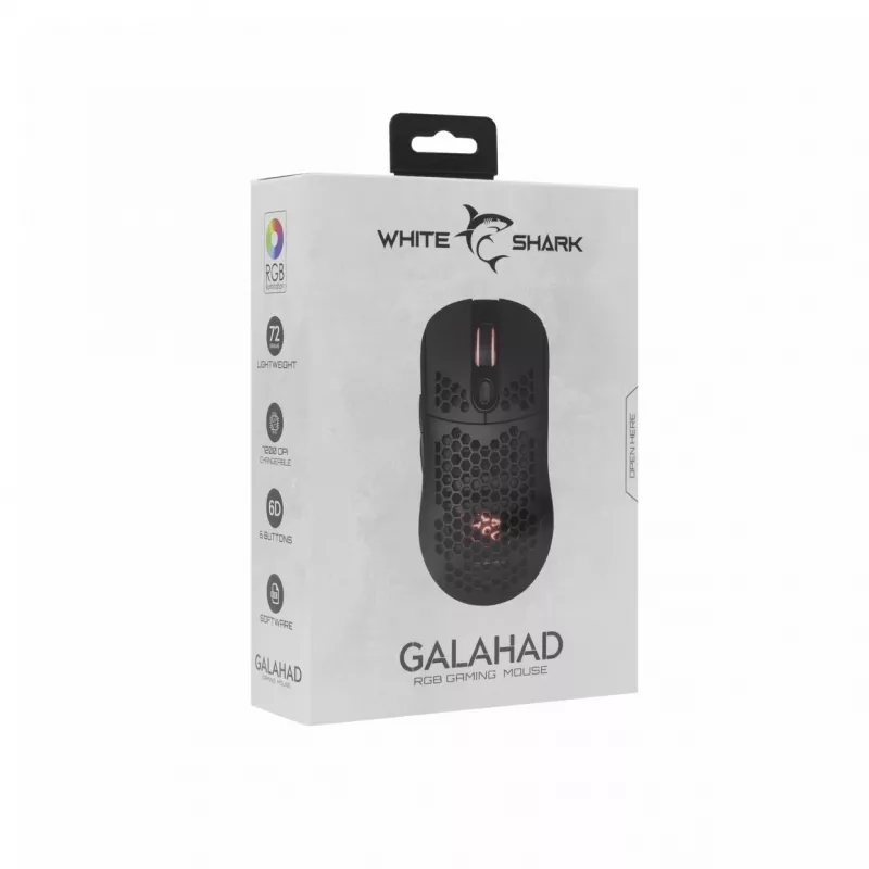 White Shark GM-5007 GALAHAD-B spēļu pele melna