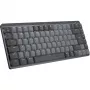 LOGITECH MX Mechanical Mini minimālistiska bezvadu apgaismota tastatūra - GRAPHITE - (US) INTL - 2.4GHZ/BT - N/A - EMEA - KLIKŠĶINOŠA