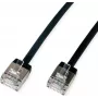 ROLINE U/FTP komutācijas kabelis Cat.6A Ultra- kurzer RJ45 melns 5m - Tīkls - CAT 6a (21.15.4565)