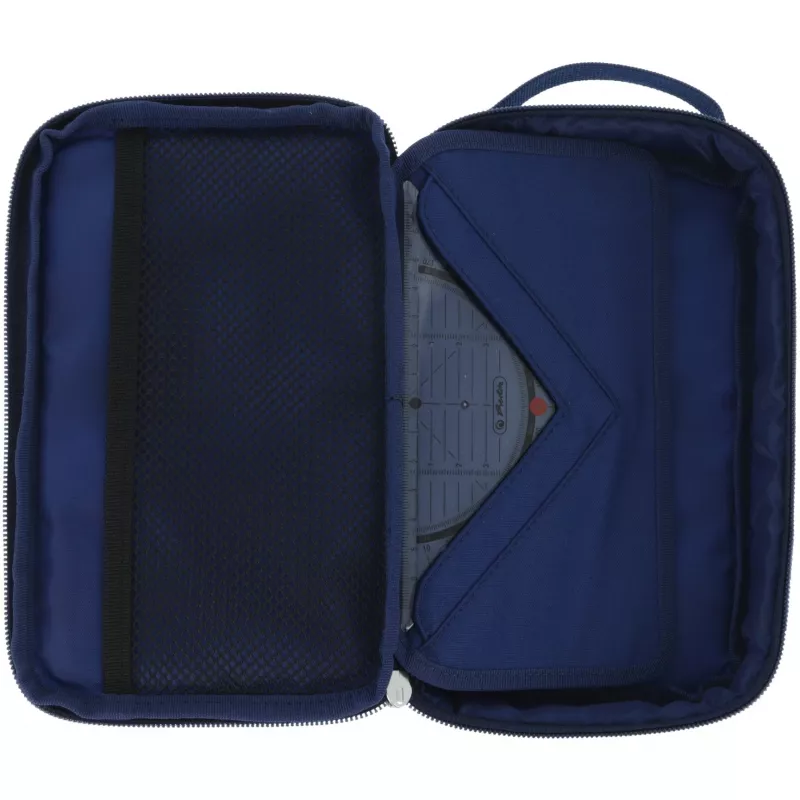 Penālis Herlitz 2 Go CamoBlue poliesters zils 210x130x60mm