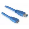 DeLOCK Micro USB 3.0 kabelis 1 m, USB A, 5 Gbit/s, zils