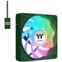 Thermaltake CT120 EX Reverse ARGB Sync 120 mm korpusa ventilators, 3 gab. komplekts, zaļš