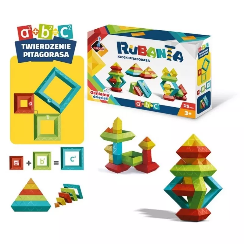 Rubanta Pitagora bloki 15 gabali