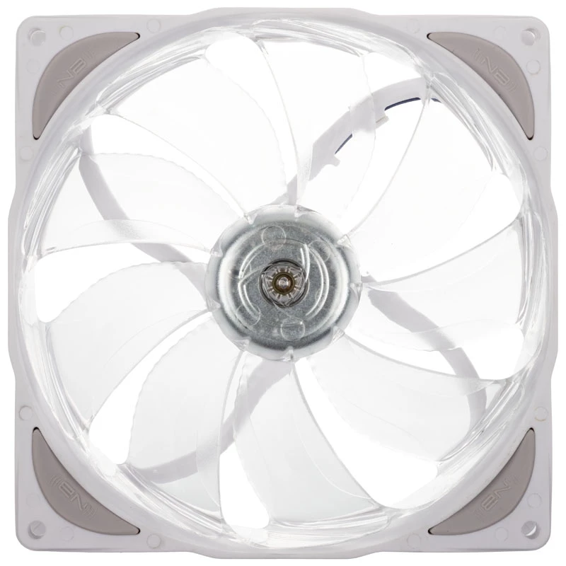 Dzesēšanas ventilators NoiseBlocker NB-eLoop X B14-P ARGB PWM 140mm balts