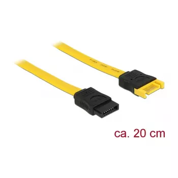 SATA kabelis DeLOCK 83949 0,2m SATA 7-pin dzeltens