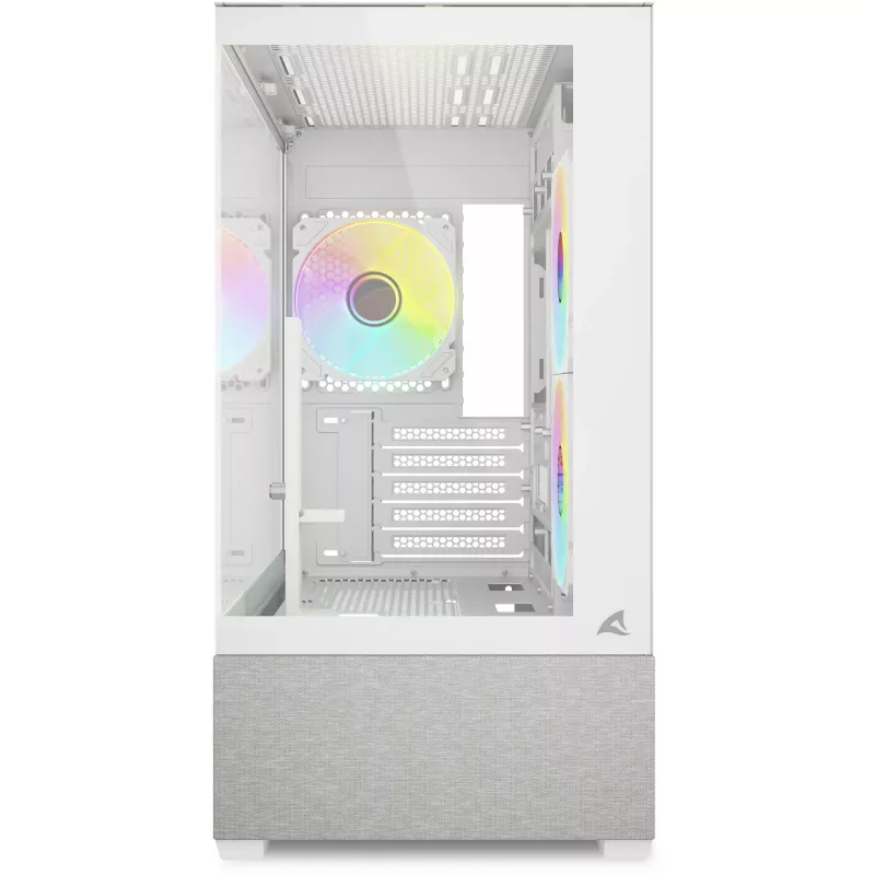 Sharkoon MK7 ARGB mATX Case 2xGlass Balts