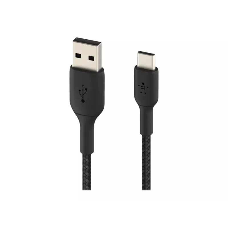 Pīts USB-C uz USB-A kabelis, 15 cm, melns