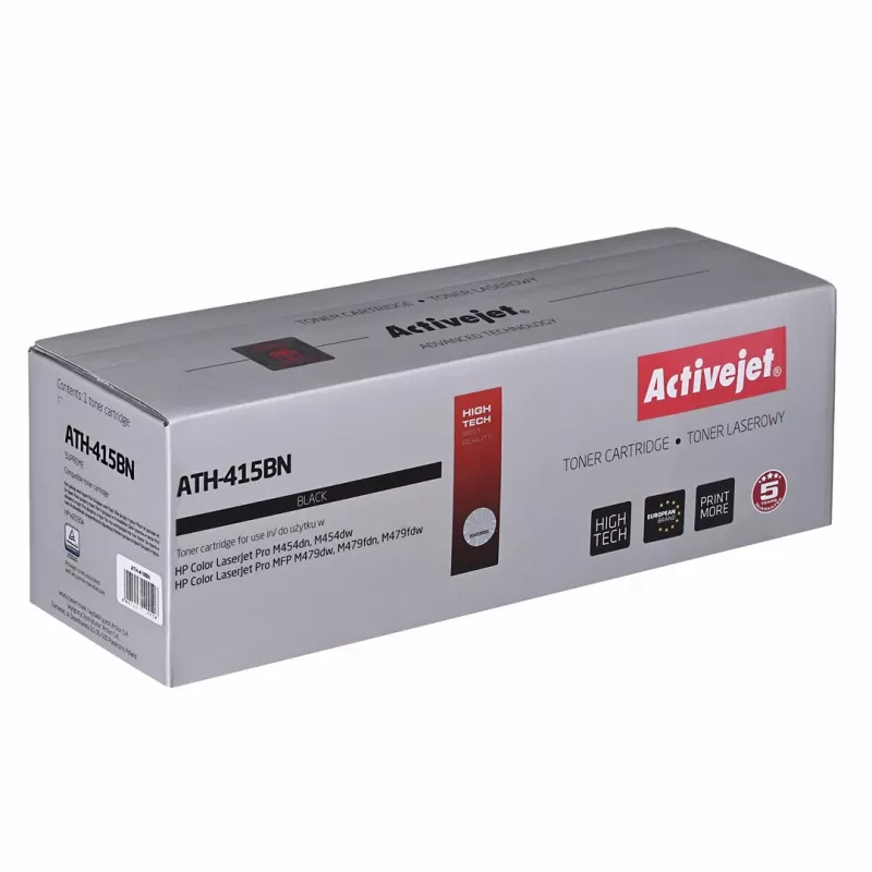 Activejet ATH-415BNX toneris (aizstājējs HP 415X HP415X W2030X; Supreme; 7500 lappuses; melns)