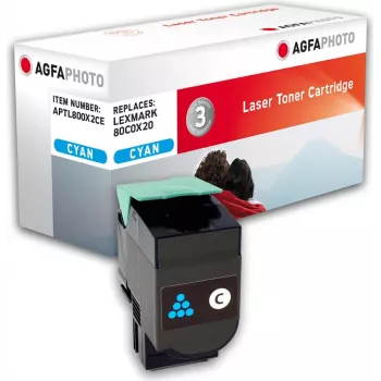 ciāna Saderīga tonera kasete (Alternative to Lexmark 80C0X20, Lexmark 800X2) paredzēta Lexmark CX510de