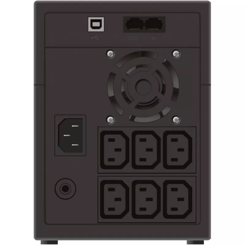 PowerWalker VI 2200 LCD/IEC nepārtrauktās barošanas avots (UPS) Line-Interactive 2.2 kVA 1200 W 6 maiņstrāvas izejas
