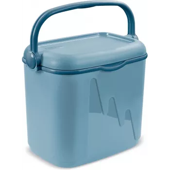 Pārnēsājams 20L Curver tūristu ledusskapis 262277 zils — 20 L polipropilēna ceļojumu ledusskapis ar rokturi, 396×265×428 mm, 1,8 kg