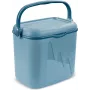 Pārnēsājams 20L Curver tūristu ledusskapis 262277 zils — 20 L polipropilēna ceļojumu ledusskapis ar rokturi, 396×265×428 mm, 1,8 kg
