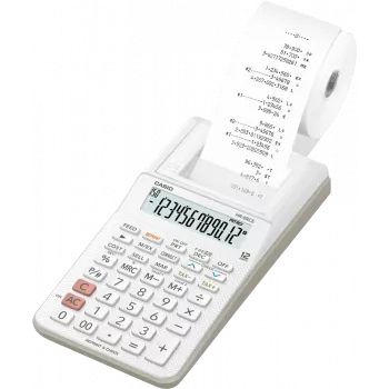 CASIO galda kalkulators drukas HR-8RCE-WE balta