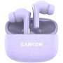 Canyon TWS-9 CNS-TWS9P Austiņas – patiesi bezvadu – Bluetooth 5.4 – Iekšauss – 6h + 30h darbības laiks – USB-C uzlādes futrālis – Skārienvadība – ceriņkrāsa