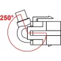 DeLOCK Keystone modulis USB 5 Gbps tipa A sievišķais 250° uz tipa A vīrišķo 0,5 m kabelis baltā krāsā