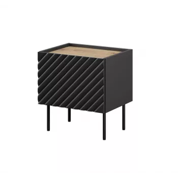 Naktsgaldiņš Cama ONDA 50x40x54 cm melns MDF/skaidu plātne komplektā 2 gab.