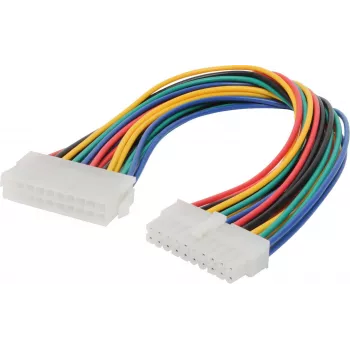 ATX 20‑pin kabelis ShiverPeaks BS78224‑HQ — 20‑pin vīrišķais uz sievišķo, 0,3 m