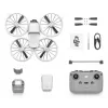 Drons DJI Flip ar 4 rotoriem, 48 MP kameru, 3840×2160 video, 3110 mAh akumulatoru, melnā/baltā krāsā