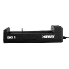 Bateriju lādētājs XTAR SC1 vienas vietas USB‑C Li‑ion 18650 elementiem, 1 nodalījums, melns