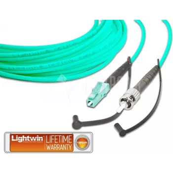 Lightwin augstas kvalitātes simplex LWL ielāpu vads, MM OM3, LC - ST LWL ielāpu vads (LSP-50 LC-ST 2.0 OM3)