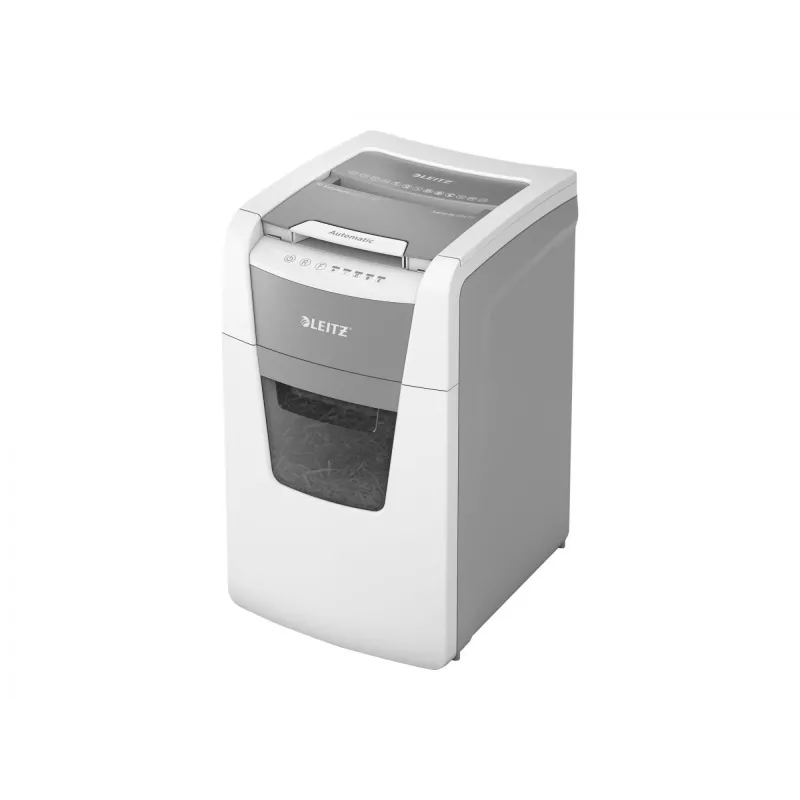 Leitz IQ Autofeed Office 150 Automātiskais papīra smalcinātājs P4, krustveida smalcināšana, 22 cm, 4 x 30 mm, 44 L, 350 lapas, 55 dB