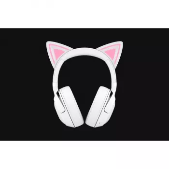 Bezvadu spēļu austiņas Razer Kraken Kitty V2 BT balta ar Bluetooth, THX telpisko audio, RGB apgaismojumu