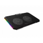FURY GUNBAI G3 Laptop dzesēšanas paliktnis 14.1–17.3 collām ar 2 ventilatoriem, RGB apgaismojumu, 2× USB