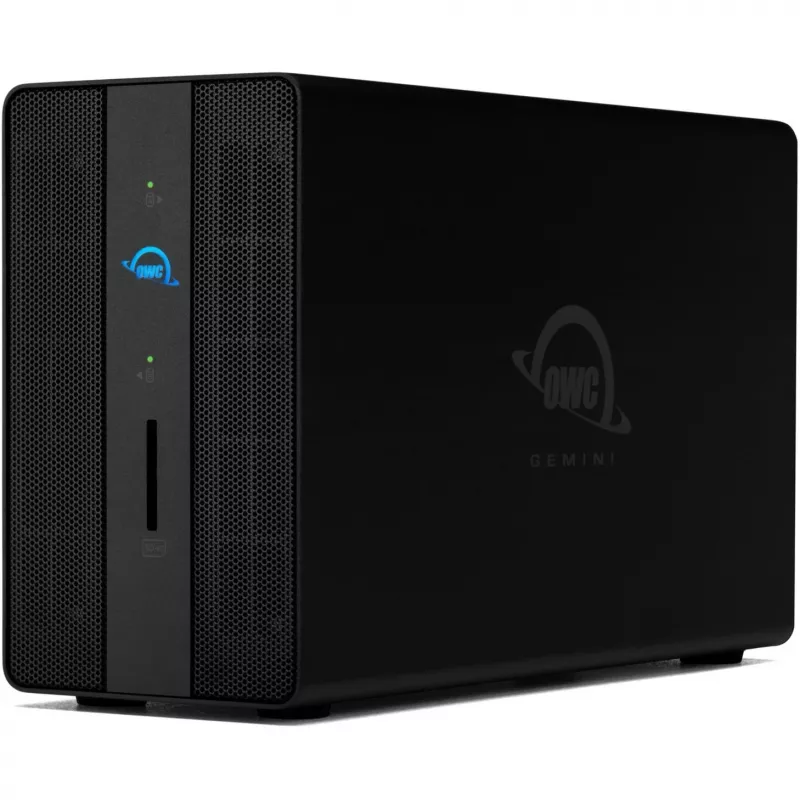 OWC Gemini divu disku TB3 aparatūras RAID glabāšanas un dokstacijas korpuss — Thunderbolt 3 — Thunderbolt