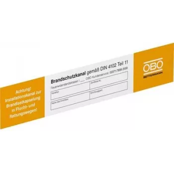 OBO Bettermann Elektrotehniskā brīdinājuma zīme (P x A) 250 mm x 43 mm 10 gab. (7214734)